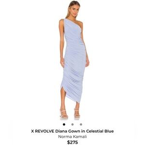 Norma Kamali Celestial Blue Gown
